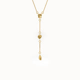 14k Gold Y Drop Necklace for Women - BRENNMORE 