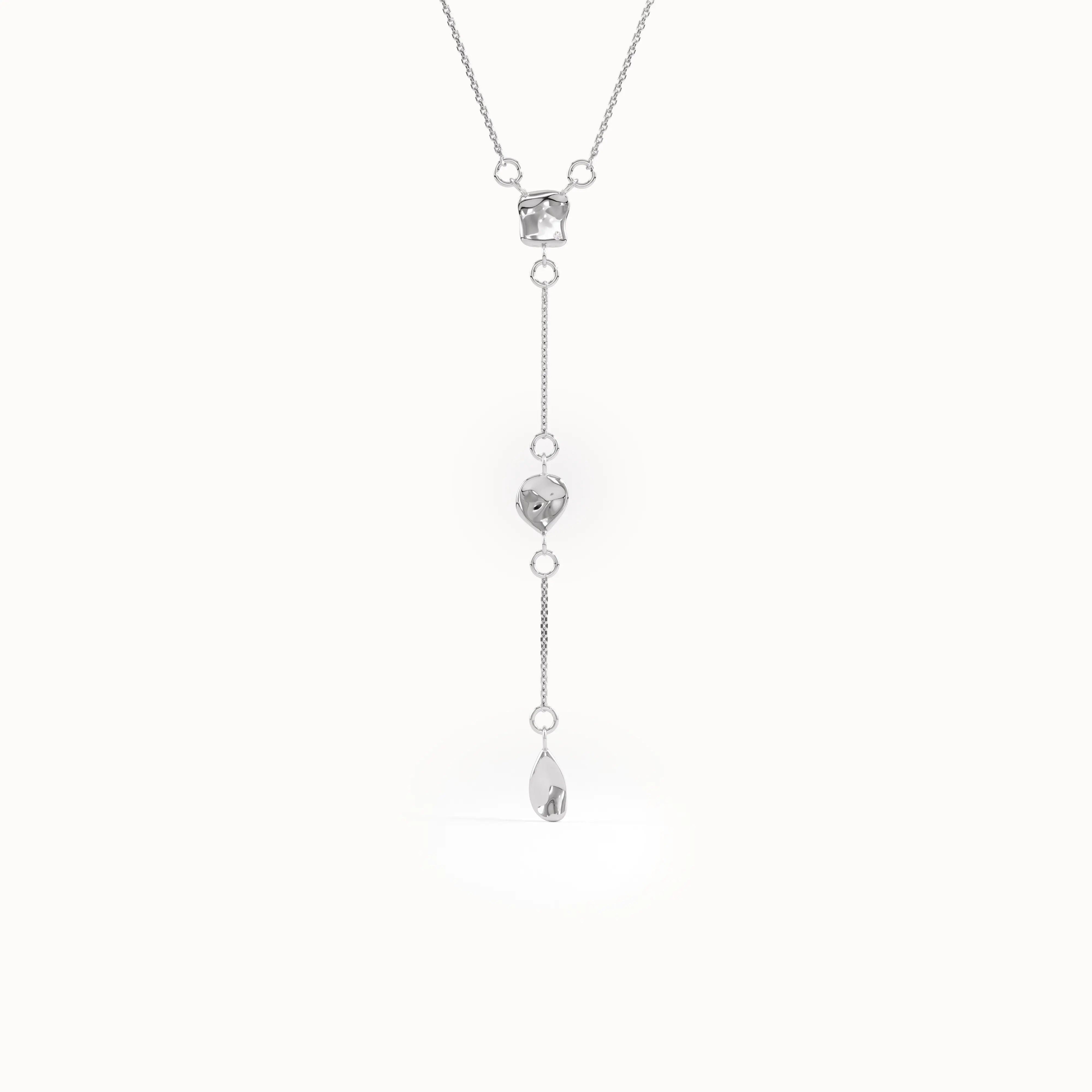 14k Gold Y Drop Necklace for Women - BRENNMORE 