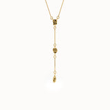 14k Gold Y Drop Necklace for Women - BRENNMORE 