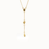 14k Gold Y Drop Necklace for Women - BRENNMORE 