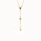 14k Gold Y Drop Necklace for Women - BRENNMORE 