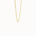 Textured Chain Necklace in 14k Gold - BRENNMORE 