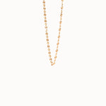 Textured Chain Necklace in 14k Gold - BRENNMORE 