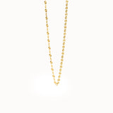 Textured Chain Necklace in 14k Gold