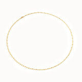 Textured Chain Necklace in 14k Gold