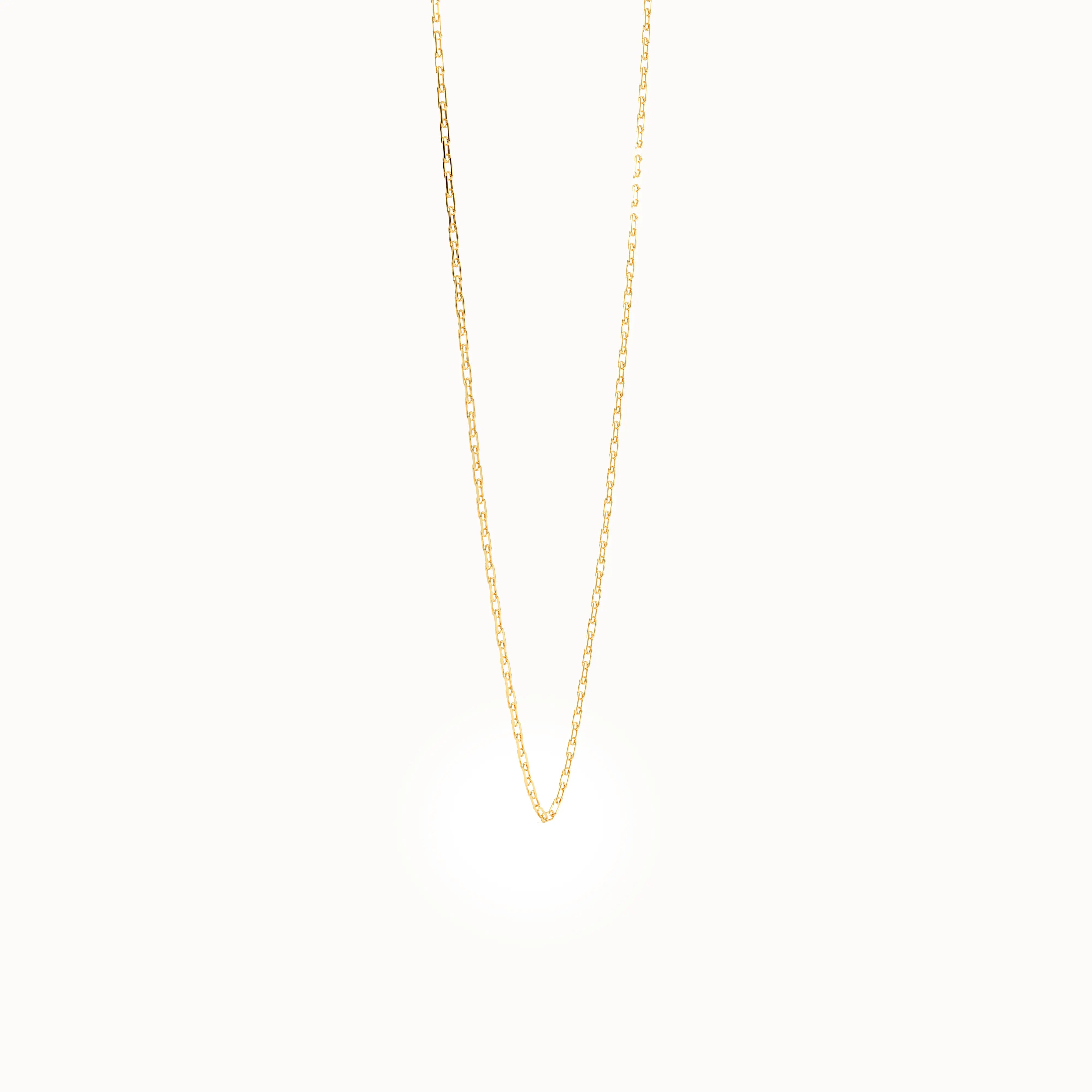 Slim Link Chain Necklace in 14k Gold brennmore