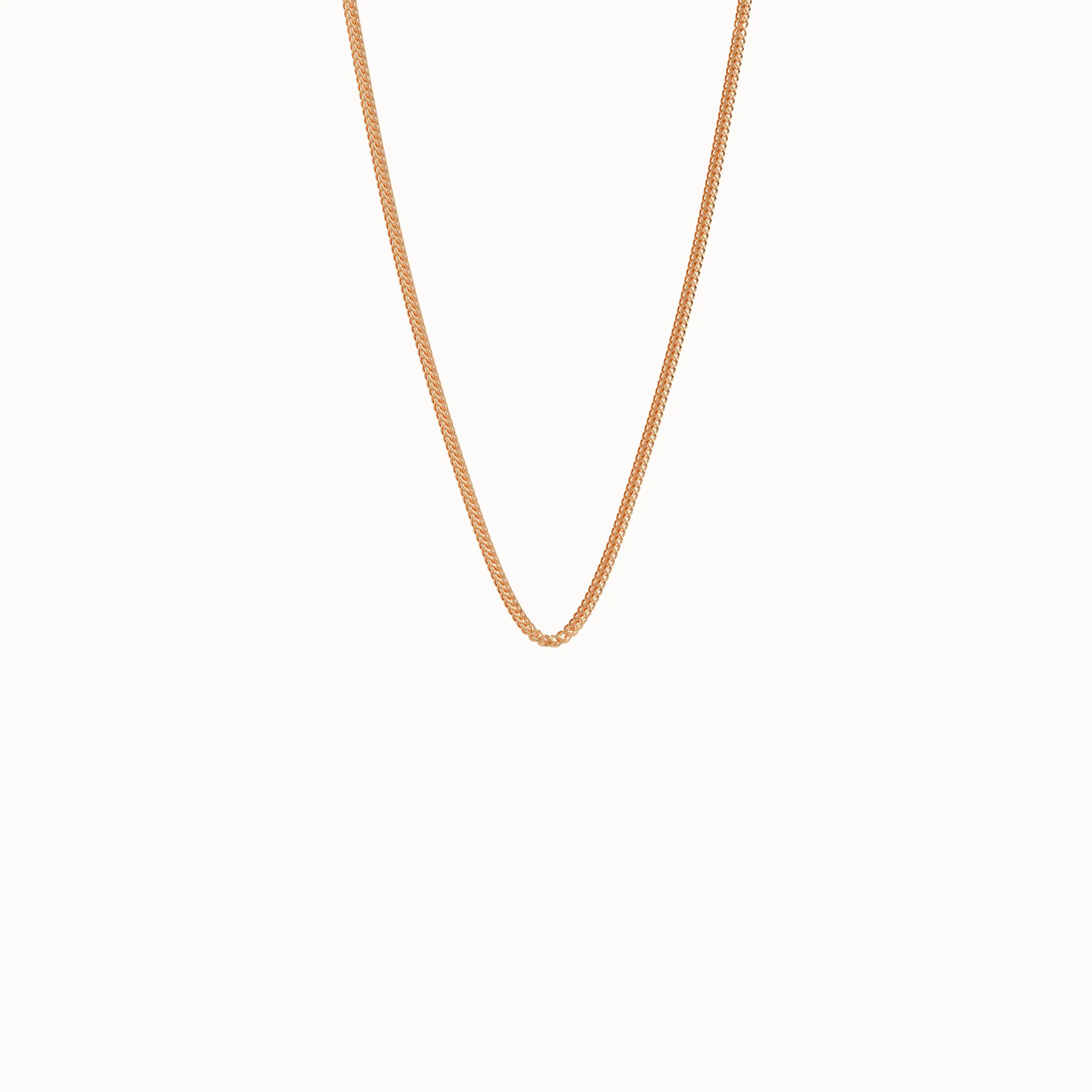 Wheat Chain Necklace in Gold - BRENNMORE 