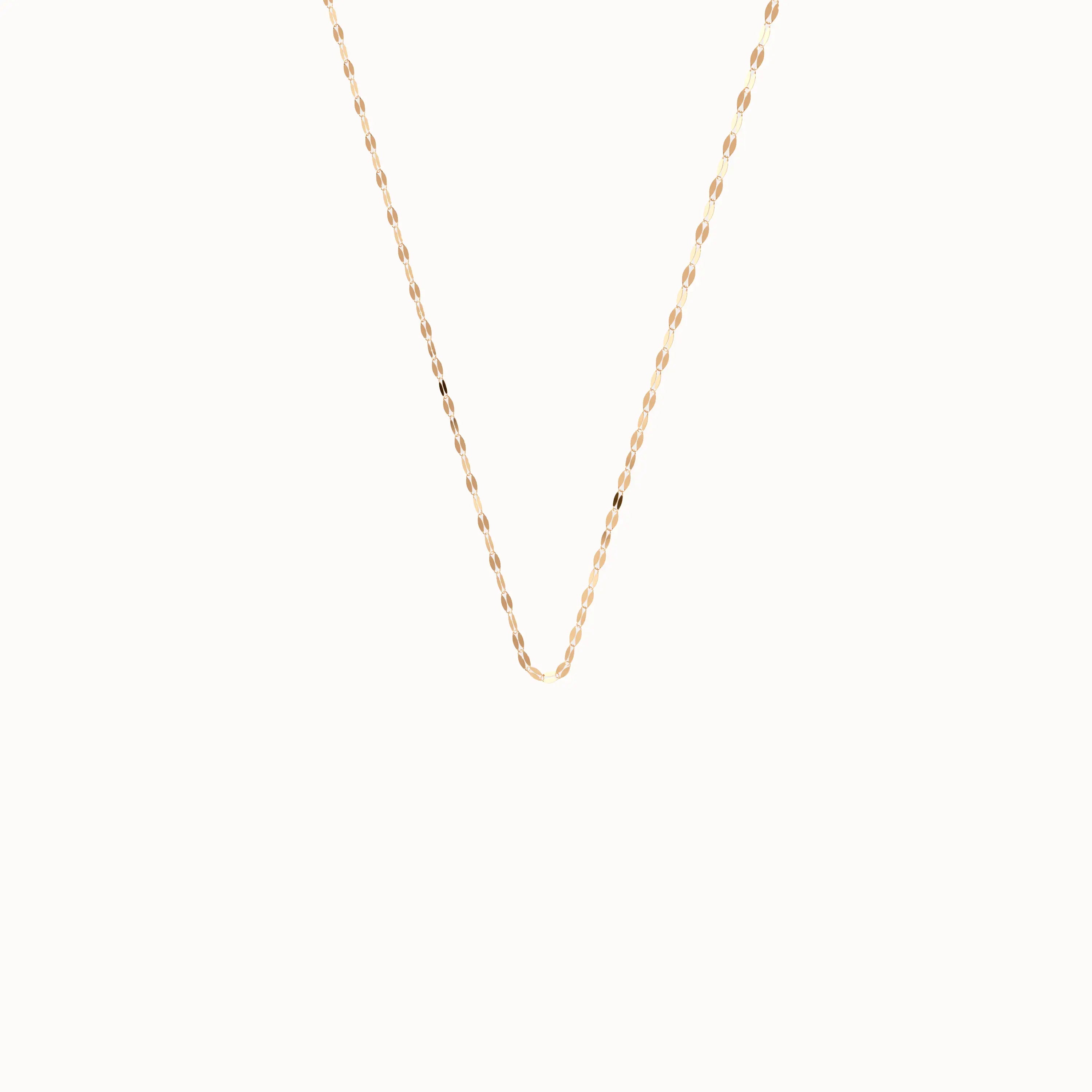 Lip Chain Necklace in Gold - BRENNMORE 