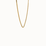 Box Chain Necklace in 14k Gold - BRENNMORE 