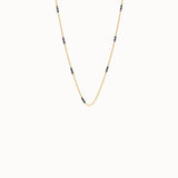 Mixed Metal Bar Chain Necklace