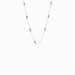 Mixed Metal Bar Chain Necklace - BRENNMORE 