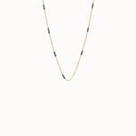 Mixed Metal Bar Chain Necklace - BRENNMORE 