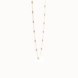 Mixed Metal Bar Chain Necklace brennmore