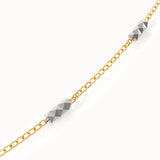 Mixed Metal Bar Chain Necklace brennmore