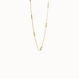 Bar Chain Necklace in Gold