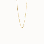 Bar Chain Necklace in Gold - BRENNMORE 