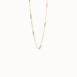 Bar Chain Necklace in Gold - BRENNMORE 