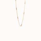 Bar Chain Necklace in Gold - BRENNMORE 