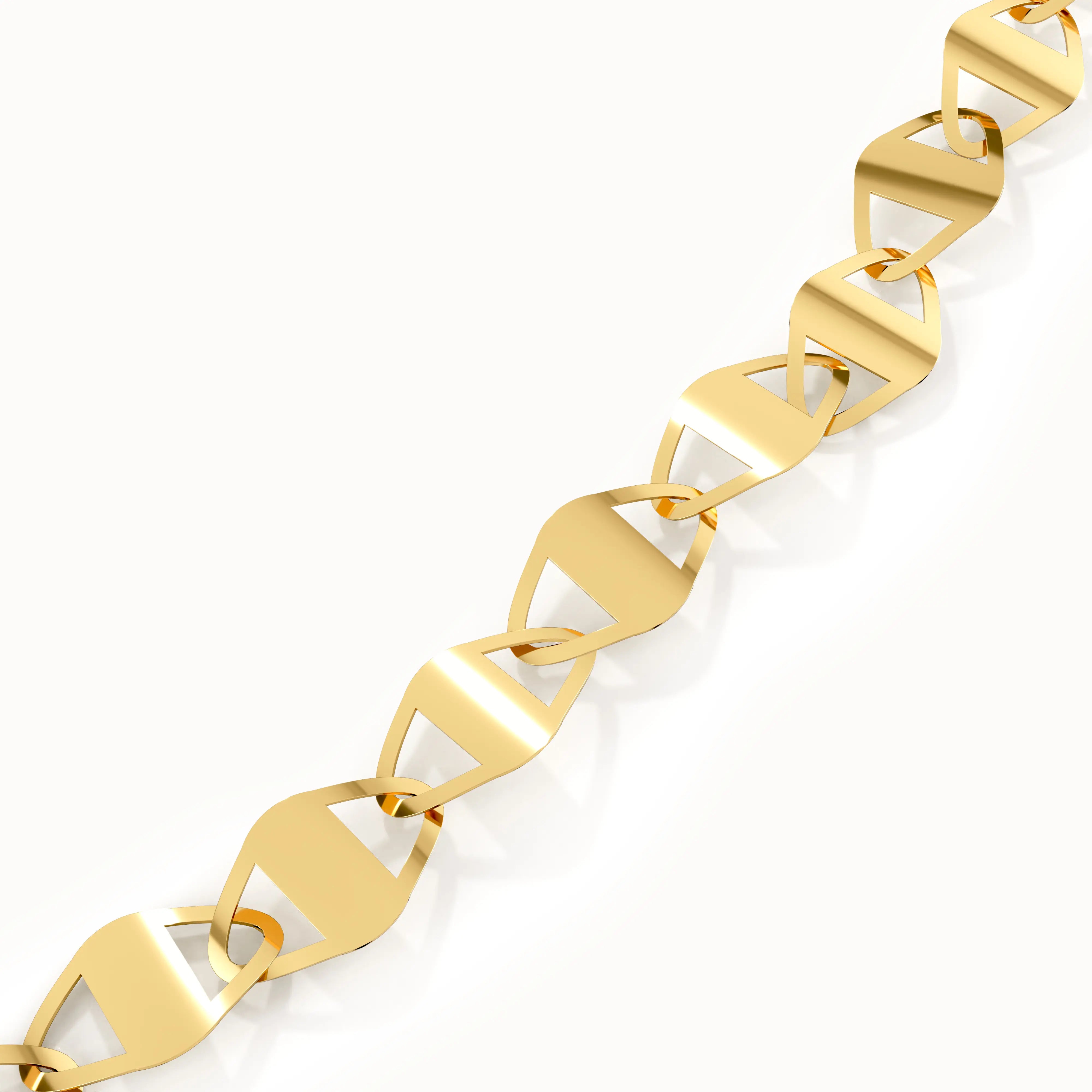 14k Gold Mariner Chain Necklace brennmore
