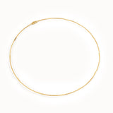 Flat Bar Chain Necklace in Gold