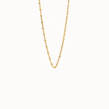 14k Solid Gold Dot Chain Necklace - BRENNMORE 