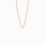 14k Solid Gold Dot Chain Necklace - BRENNMORE 