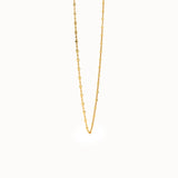 14k Solid Gold Dot Chain Necklace