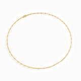 14k Solid Gold Dot Chain Necklace