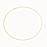 Slim Figaro Chain in Gold