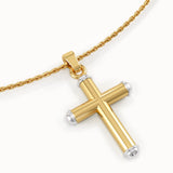 Chunky Cross Pendant Necklace