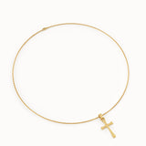 Slim Cross Pendant Necklace