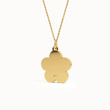 Textured Flower Necklace