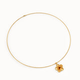 Textured Flower Necklace