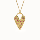 Textured Heart Necklace
