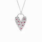 Textured Heart Necklace