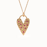 Textured Heart Necklace