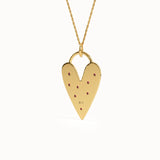 Textured Heart Necklace