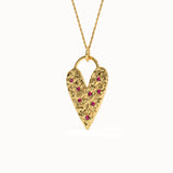 Textured Heart Necklace