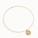 Round Compass Pendant Necklace