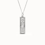 Celestial Rectangle Pendant Necklace