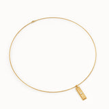 Celestial Rectangle Pendant Necklace