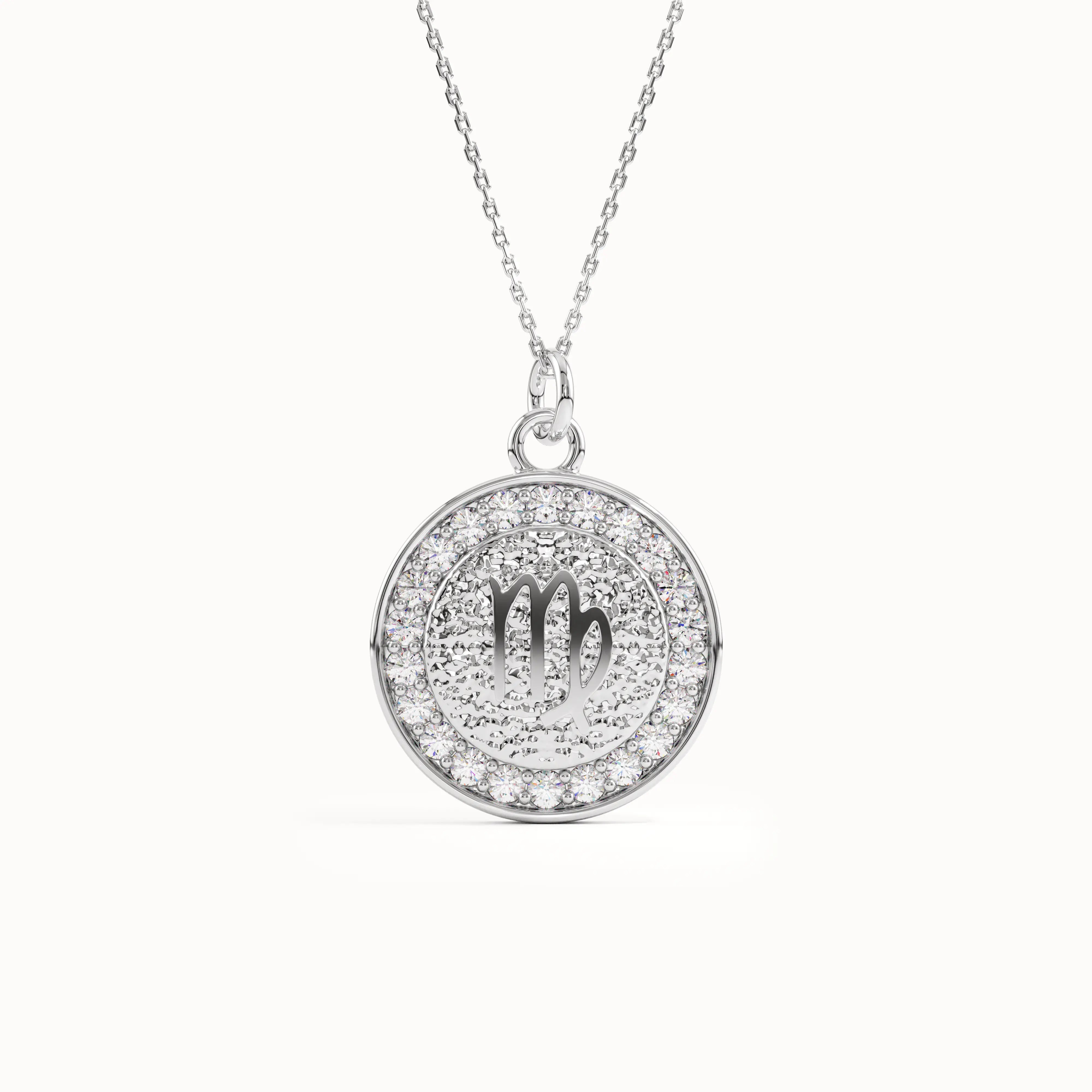 Virgo Sign Pendant Necklace