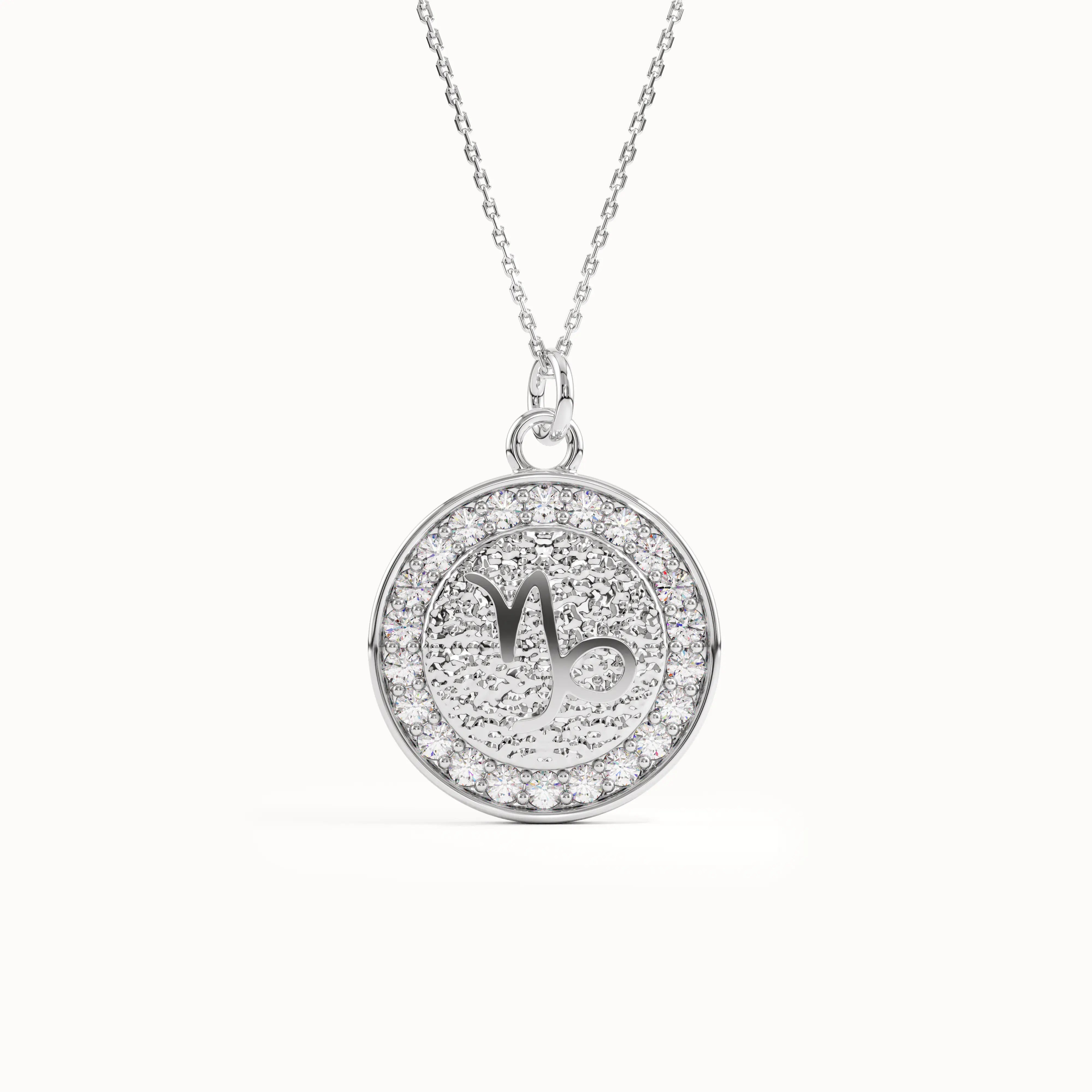 Capricorn Sign Pendant Necklace
