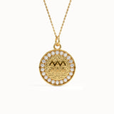 Aquarius Sign Pendant Necklace