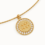 Aquarius Sign Pendant Necklace