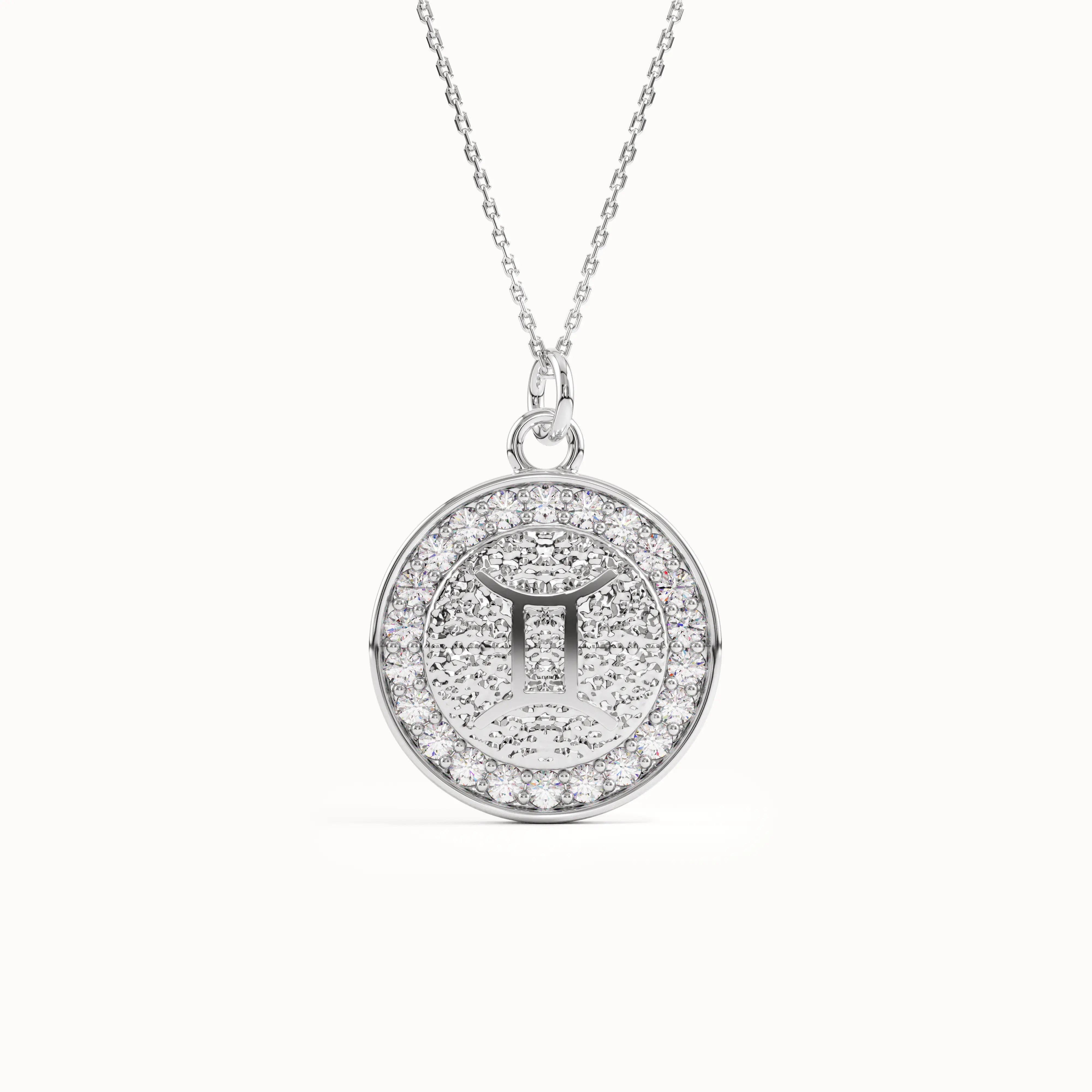 Gemini Sign Pendant Necklace