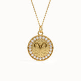 Aries Sign Pendant Necklace