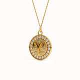 Aries Sign Pendant Necklace