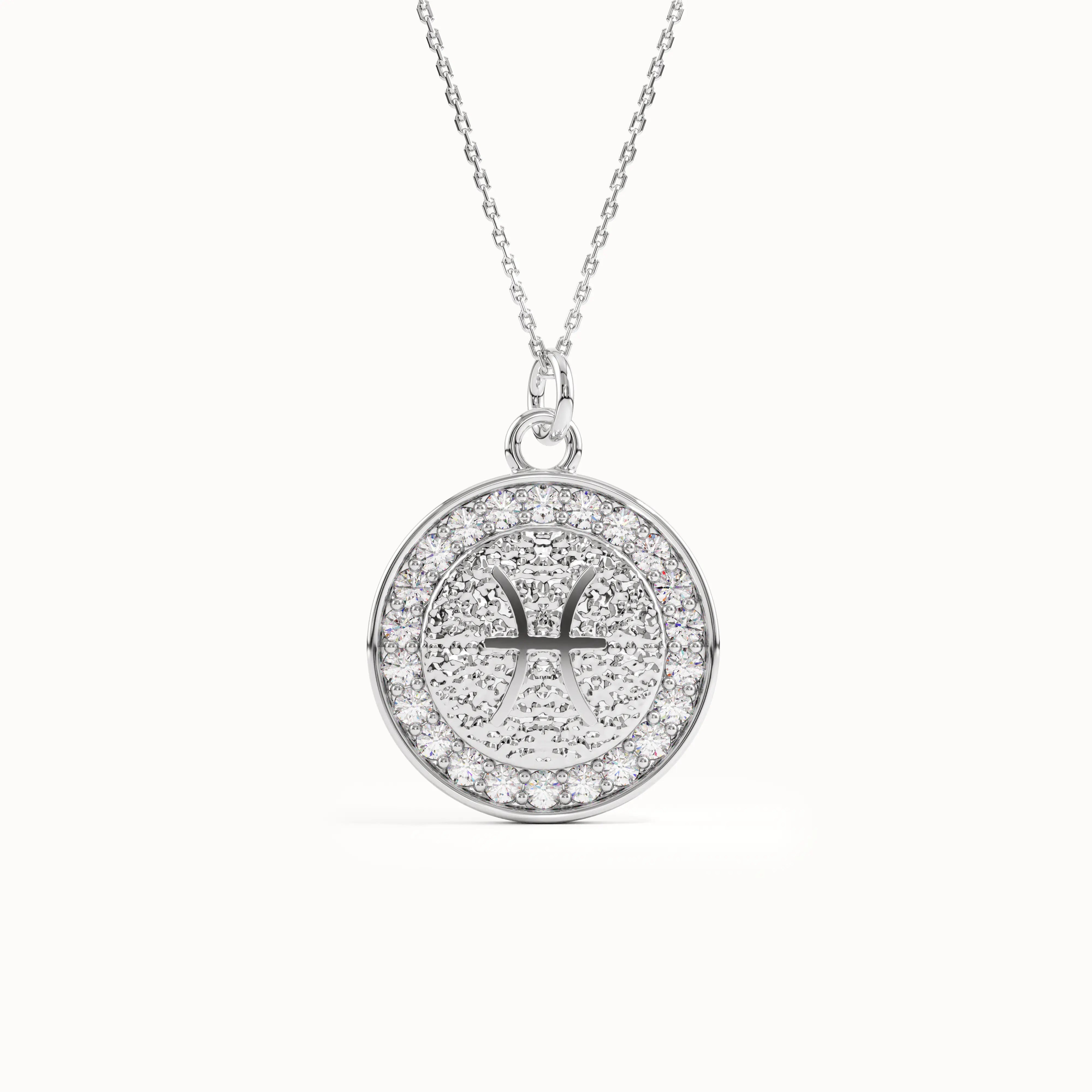 Pisces Sign Pendant Necklace