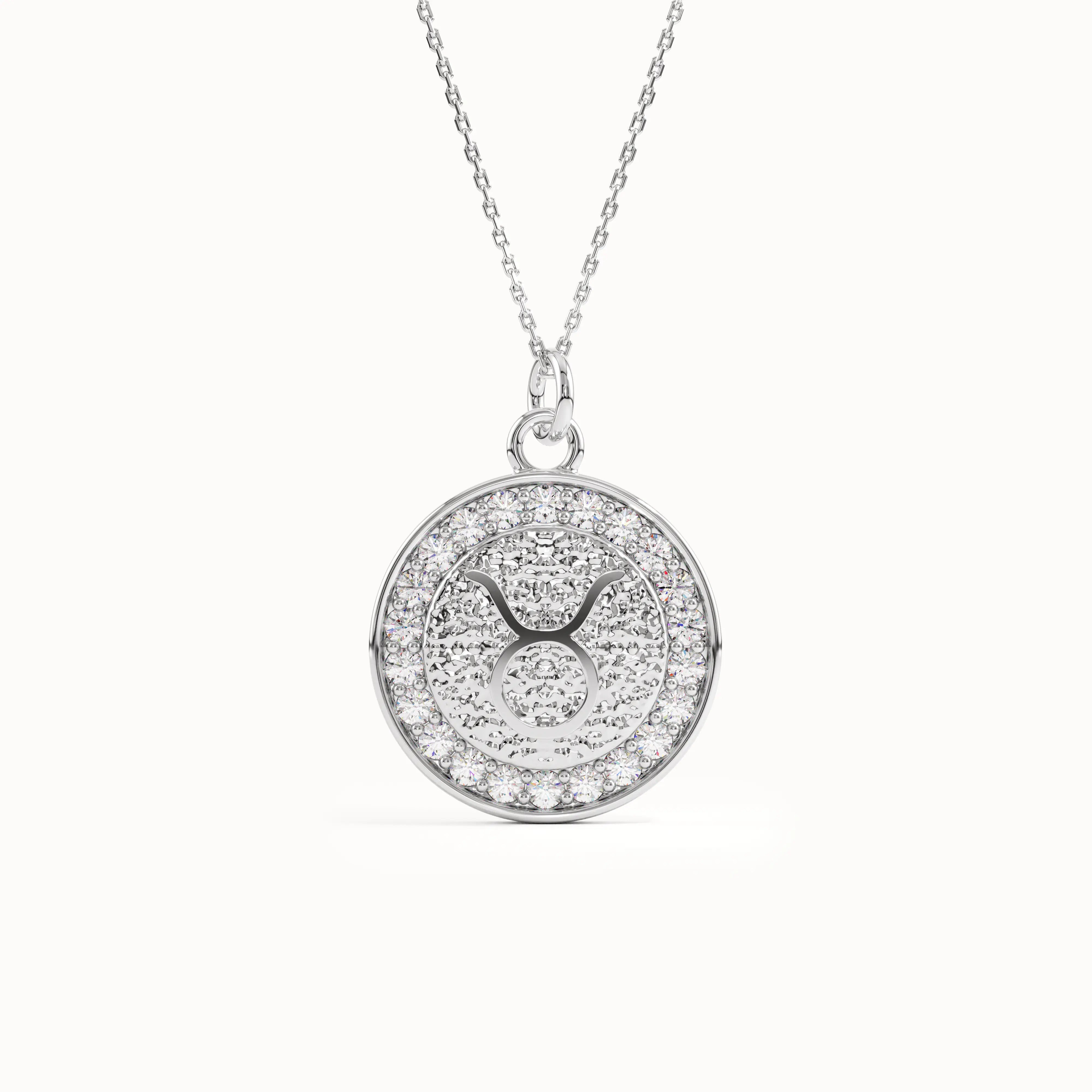 Taurus Sign Pendant Necklace